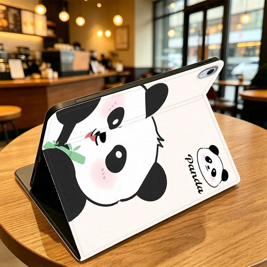 Heart Cute Panda Print Case for Samsung Galaxy Tab A8 A7 Lite A11 S9+ S10 Lite S10 Plus A9Plus S7 S8+ S9 FE S11 S10FE With