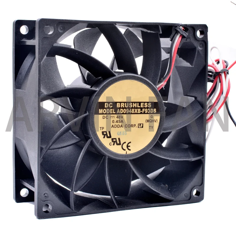 

Brand New Original AD0948XB-F93DS 9cm 92x92x38mm 9038 48V 0.45A Communication Server Cooling Fan