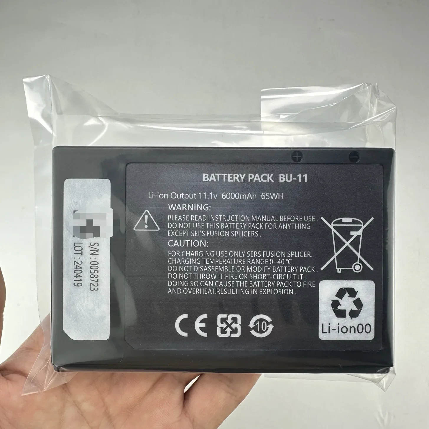 BU-11 BU-16 14.8V  Replacement Battery for Sumitomo T600C T71C T81C T82C Z1C Q101 Fiber Fusion Splicer FTTH Telecom Equipment
