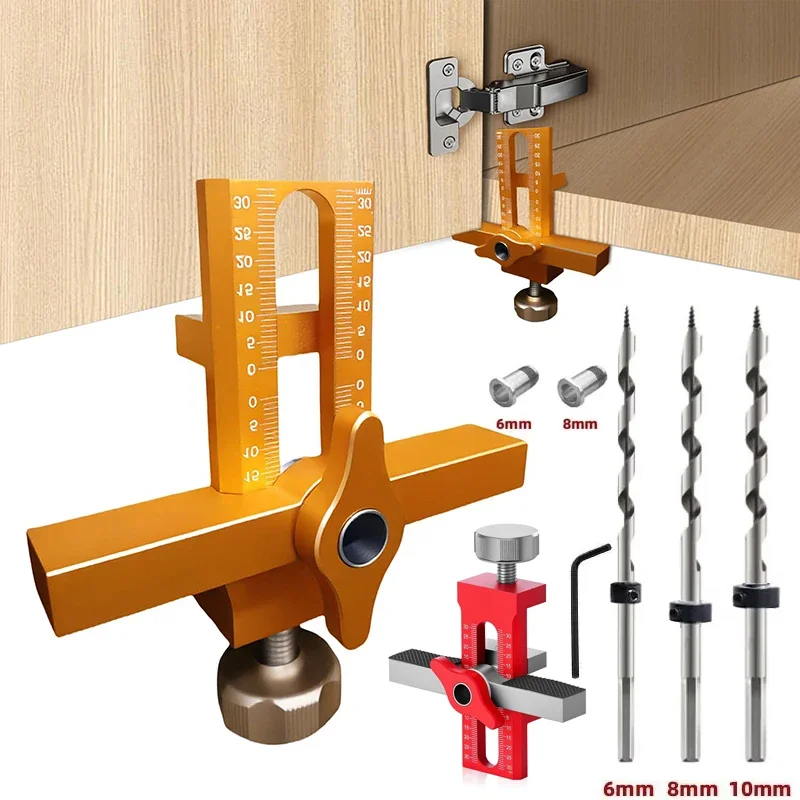

Приспособление для монтажа дверец шкафов, позиционер для установки с быстросъемной опорой для кромки, регулируемый инструмент для позиционирования дверей шкафов