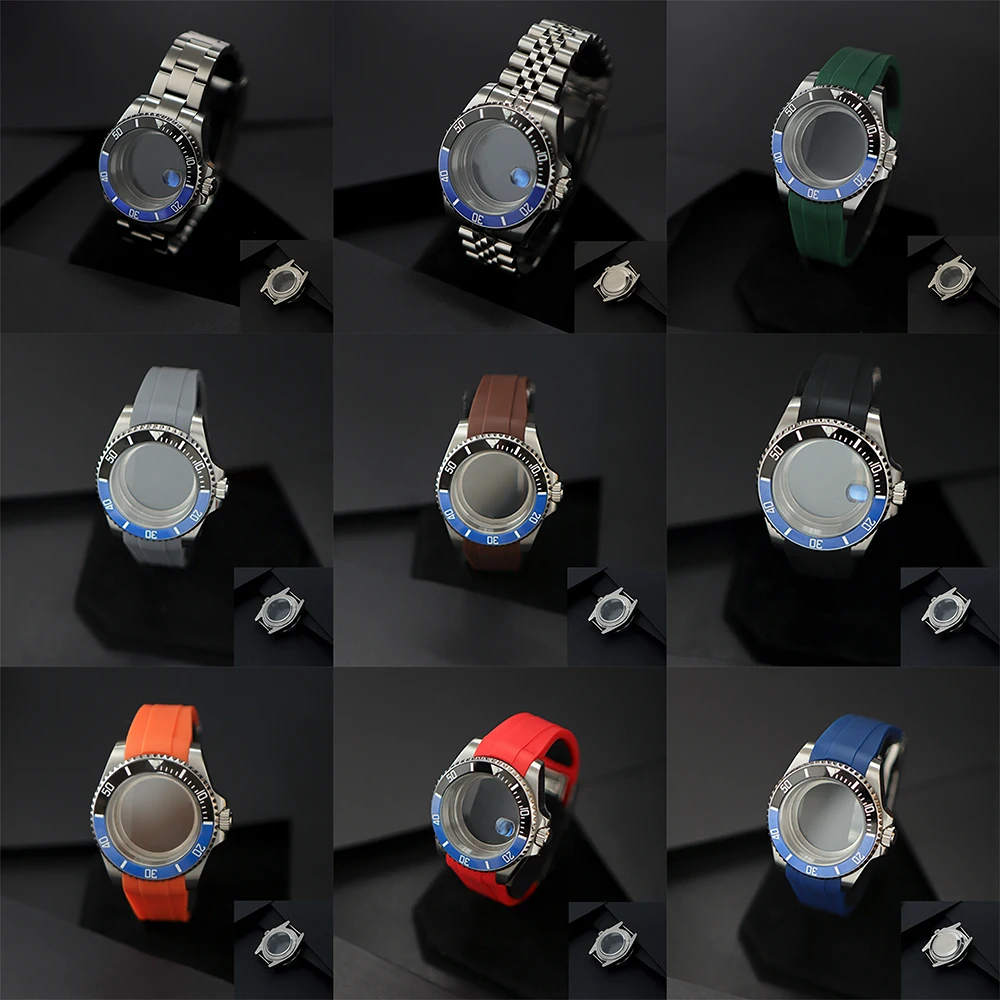 40 مللي متر ساعة الحال بالنسبة Seiko Nh34 Nh35 Nh36 Nh38 حركة 28.5 مللي متر الهاتفي مقاوم للماء دايتونا 38 مللي متر السيراميك الحافة الياقوت الزجاج الساخن سال