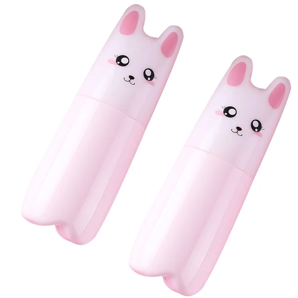 2Pcs Cat Pattern Travel Dispensing Bottle Portable Refillable Liquid Spray Subpackaging Bottle Fine Mist Sprayer Pink