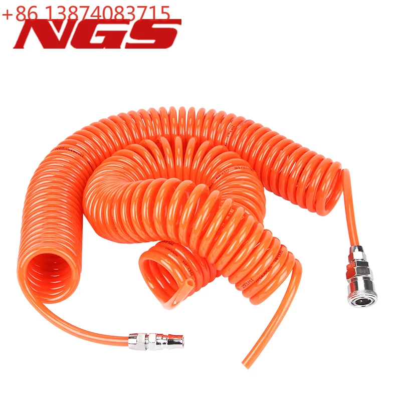 

PU Pneumatic Polyurethane Spring Spiral Pipe 4*2.5mm 6*4mm 8*5mm 10*6.5mm 12*8mm 14*10mm 16*12mm Air Compressor Pressure Hose