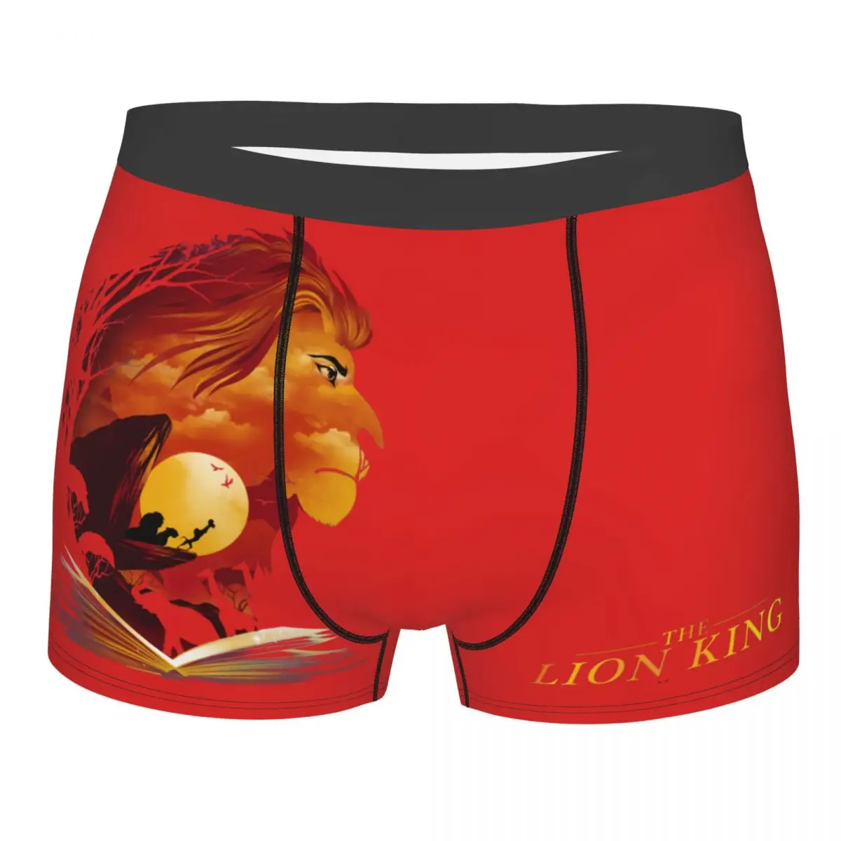 Disney｠The Lion King｠Film The Book Of Pride Rock Underpants Breathbale Panties Man Underwear Comfortable Shorts Boxer Briefs