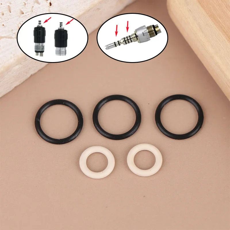 

1Set Dental Handpiece Coupler Seal O Rings Kit For Coupling Anti-Oil Autoclavable Universal Accessories