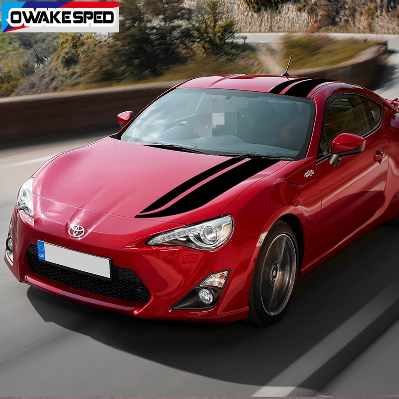 

3pcs Car Whole Body Sticker Racing Sport Stripes Auto Hood Roof Tail Decor Vinyl Decal For Toyota 86 GT Exterior Accessories DIY