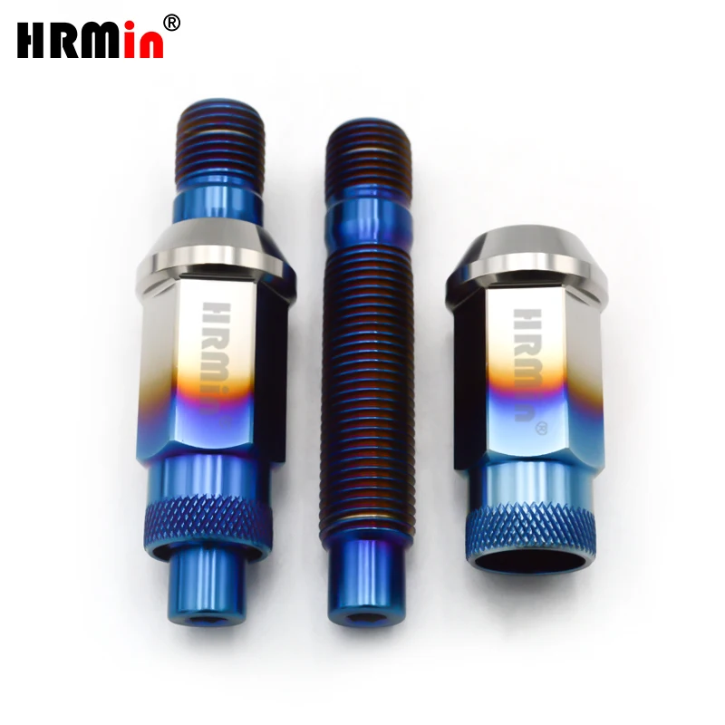 HRMin 10.9 grade Gr.5 titanium 20pcs wheel stud M14*1.25*78mm with 20pcs wheel nut M14*1.25*48mm for BMW MINI Rolls-royces