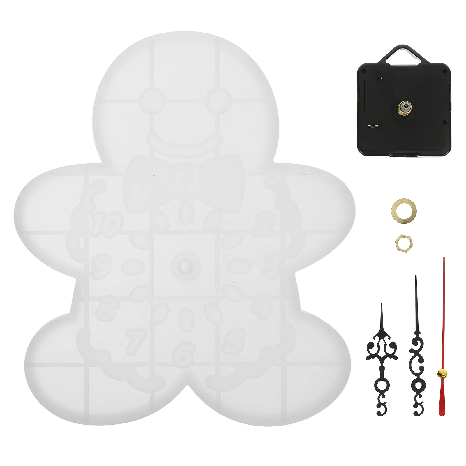 

Silicone Clock Molds for DIY Crafts Epoxy Resin Flexible Reusable Christmas Wall Decorative Casting Mold Artistic Kitchen Bar