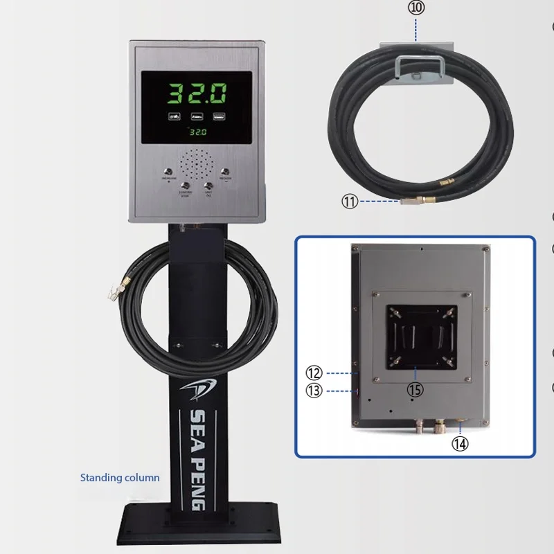 

Автоматический цифровой манометр-насос для подкачки шин Q01