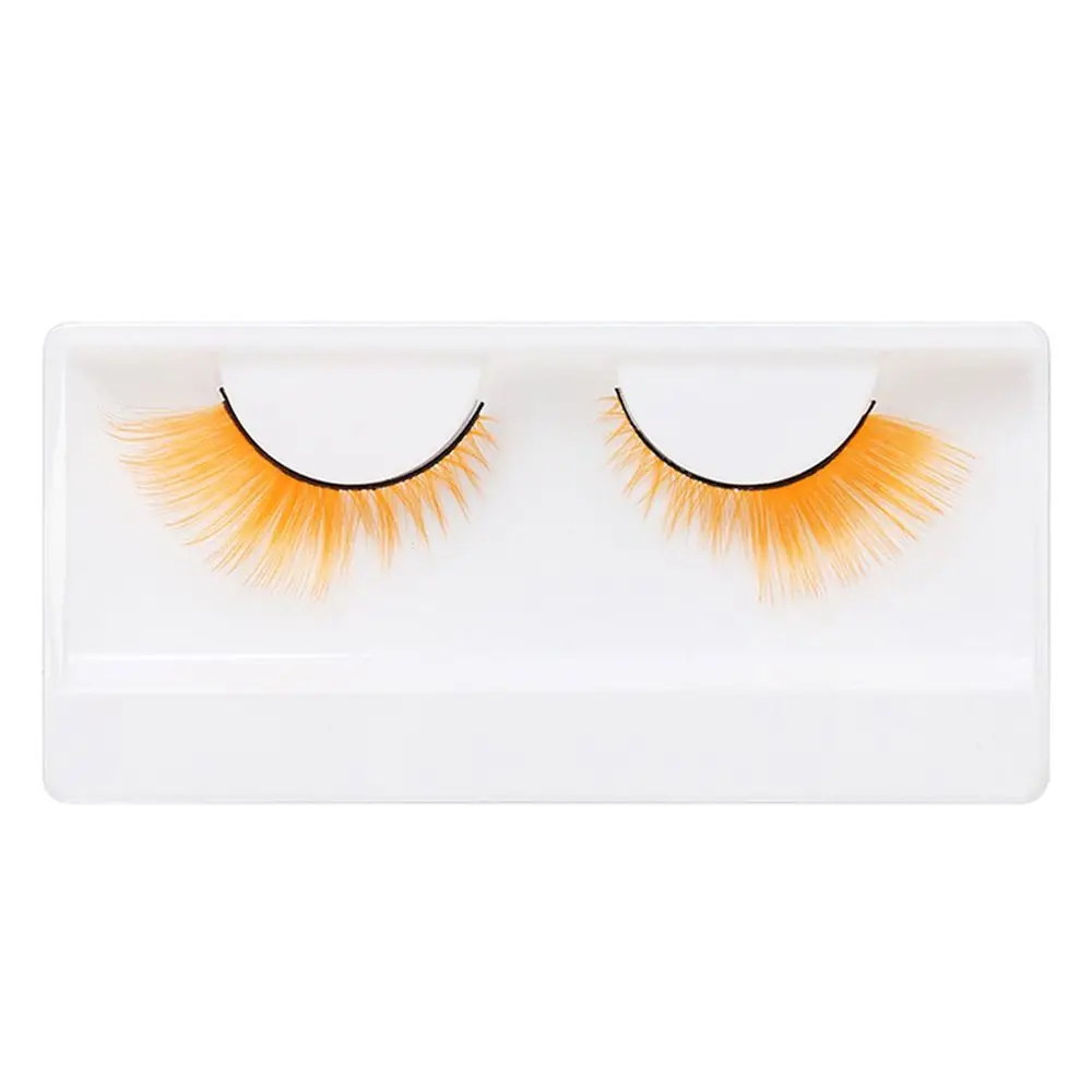 1 Pairs Dramatic Look Colorful False Eyelashes Masquerade Cosplay Party Fox Cat Eye Eyelashes Soft Fluffy Eyelash Extension