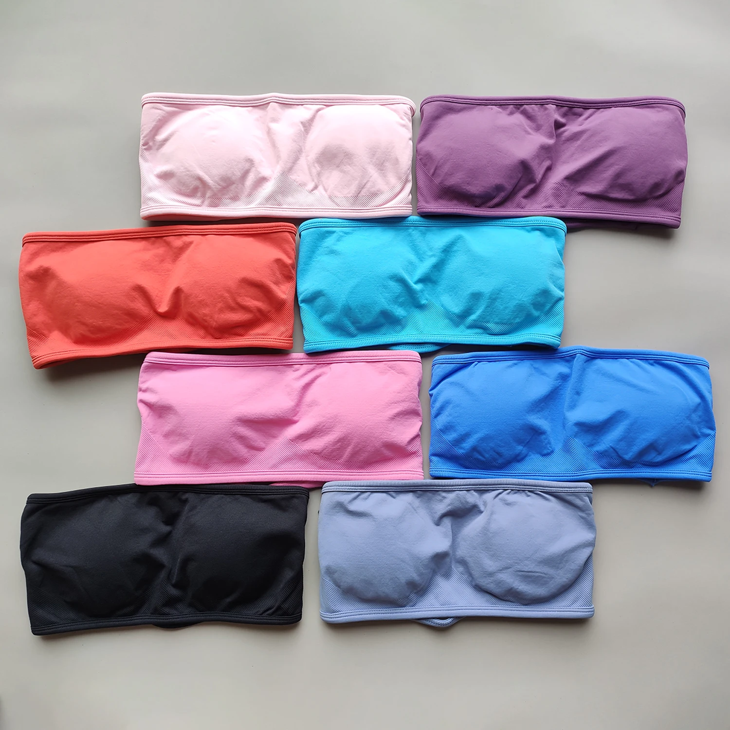 حمالة صدر رياضية بدون ظهر للنساء من Bandeau Impact، ملابس يوجا بدون خياطة، ملابس لياقة بدنية للتمرين في صالة الألعاب الرياضية #2