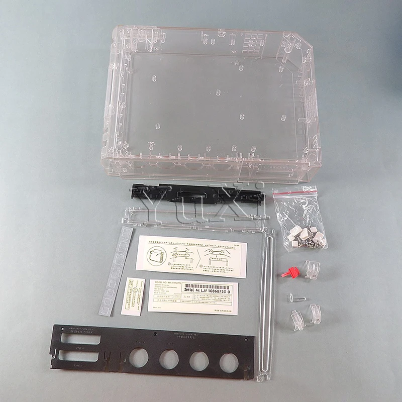 YuXi 1 مجموعة ل وي غطاء كامل الإسكان شل مع أزرار ل نينتندو وي شفافة الإسكان شل الحال بالنسبة وي لعبة وحدة التحكم