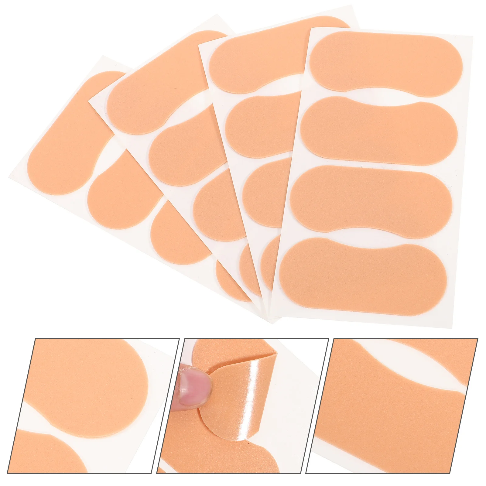 

4 Sheets Anti-wear Stickers Heel Patches for Shoes High Heels Pads Protector Foam Cotton Protective Cushions