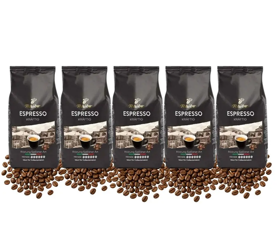 Tchibo Espresso Sicilia Style Kawa Ziarnista zestaw  5x1kg