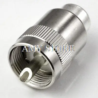 UHF PL259 SO239 male twist-on connector LMR400 RG8