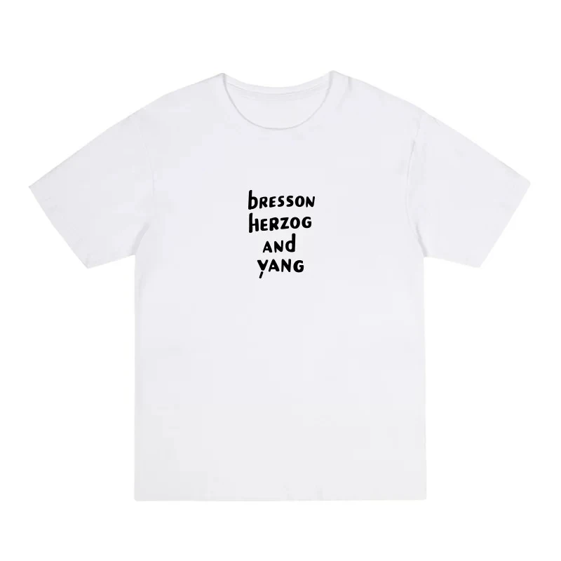 Edward Yang Director  Bresson Herzog Yang Movie Graphic T-Shirt Cotton Men Women Streetwear Tee