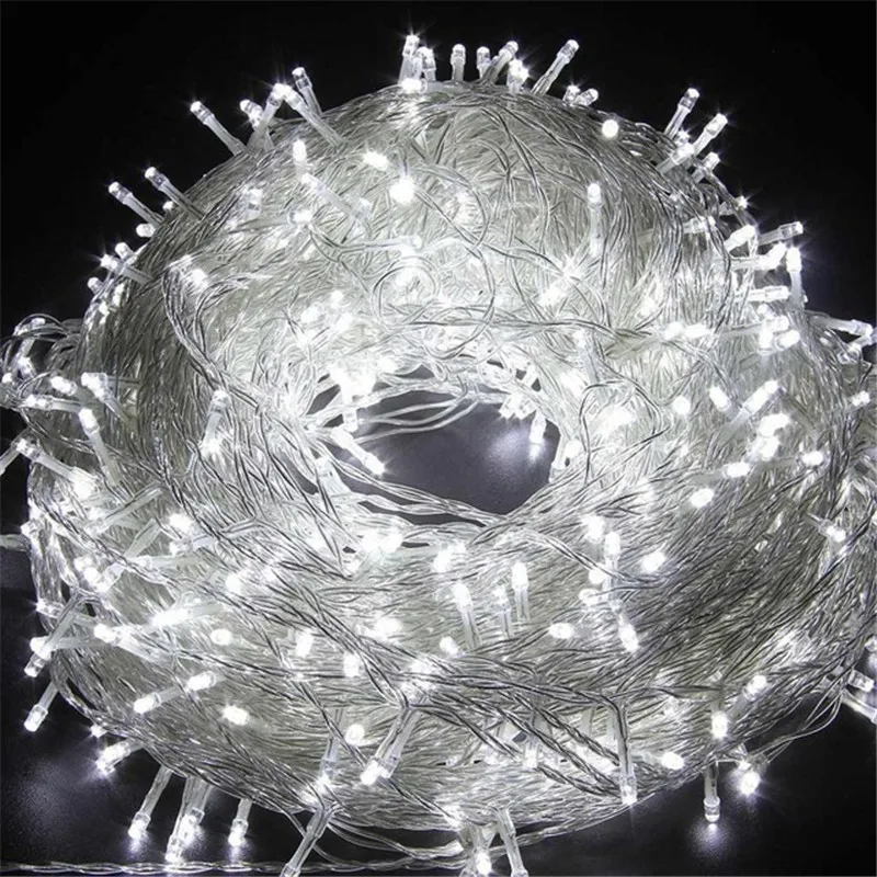 Guirxiété Lumineuse Extérieure Étanche, Lumière Dégradée, Décoration de Jardin, Noël, ixde Mariage, Vacances, 10m, 100LED, 110 V, 220 V