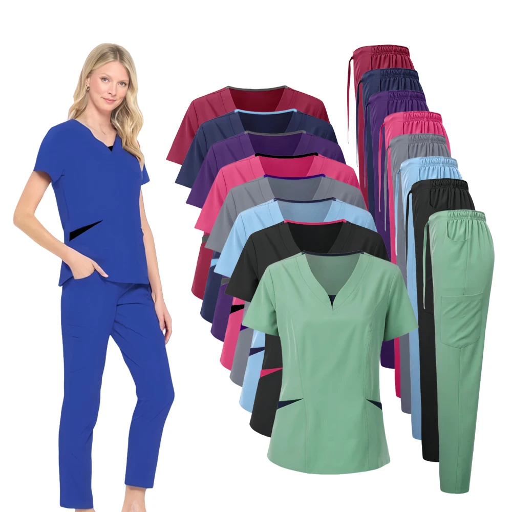 Uniformes suaves, 2 piezas, Jogger personalizado, uniformes femeninos, conjuntos de moda