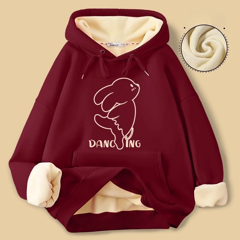 Sweat-shirt à capuche pour femmes, manteau bleu marine, doublé polaire et épais, nouvelle collection automne et hiver 2025