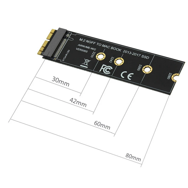 M.2 NVME SSD converti scheda adattatore per Air Pro Retina 2013-2017 NVME/AHCI SSD Kit per A1465 A1466 A1398 A1502