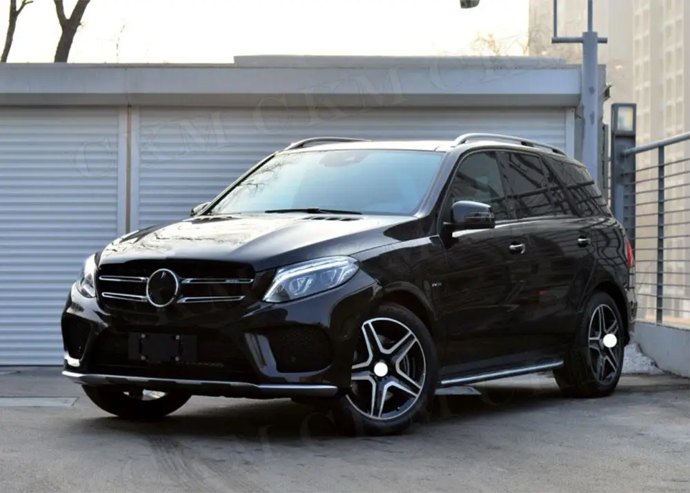 

CKMUUER ABS Black/Silver Car Front Bumper Racing Grills Body Kits For Benz GLE Class W166 SUV 2015 2016 2017 2018 2019