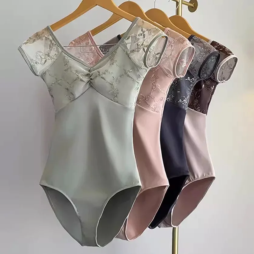 Ballet Dance Leotard  Women New Design Daily Practice Ballet Yoga Dancing Leotards Adult Gymnastics Leotard Dance Coverall image 5