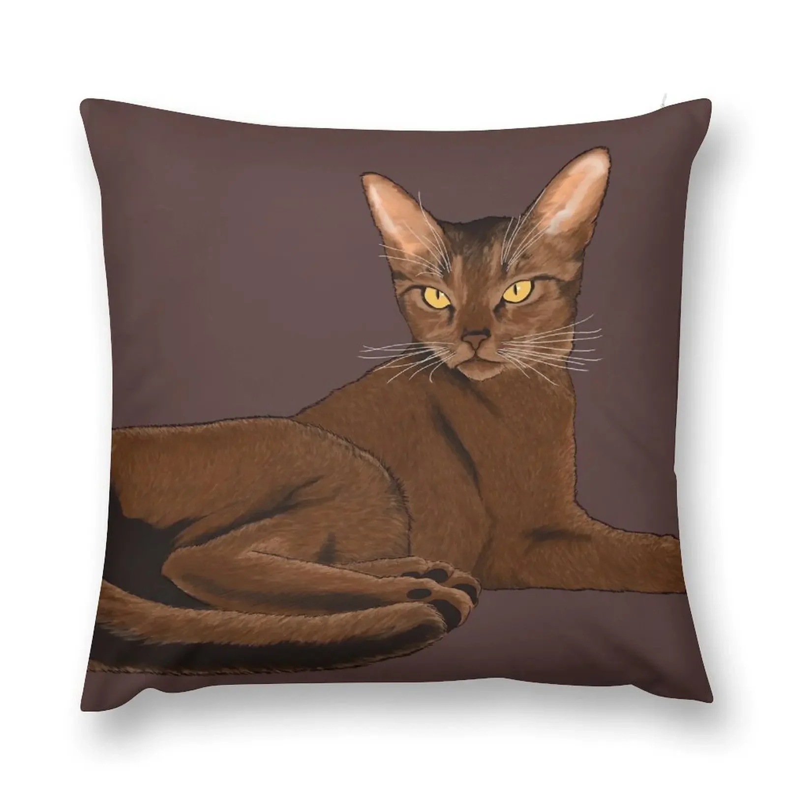 abyssinian cat Throw Pillow Pillow Decor Pillowcases pillow