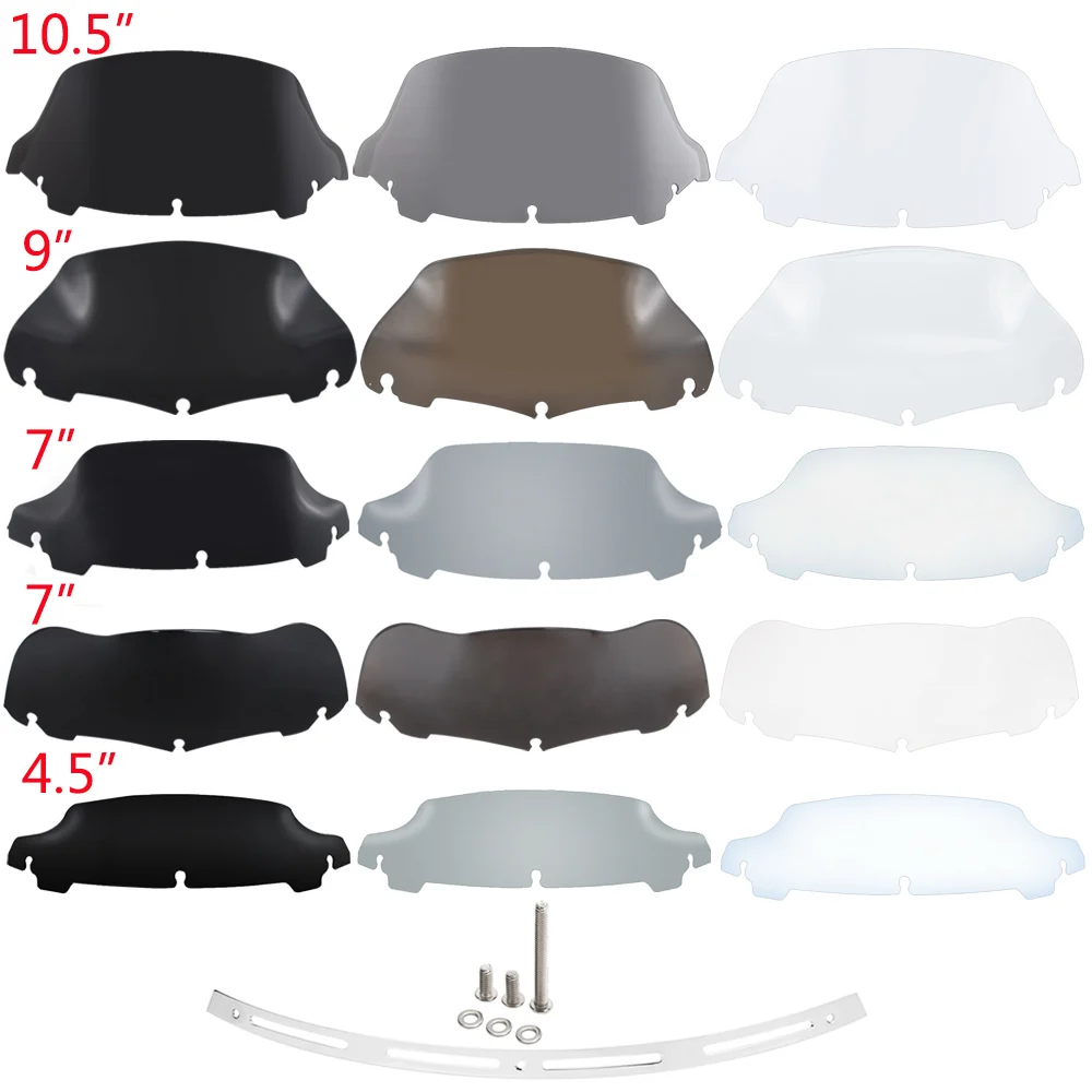 Motorcycle Windshield Upper Fairing Wind Deflector 4.5