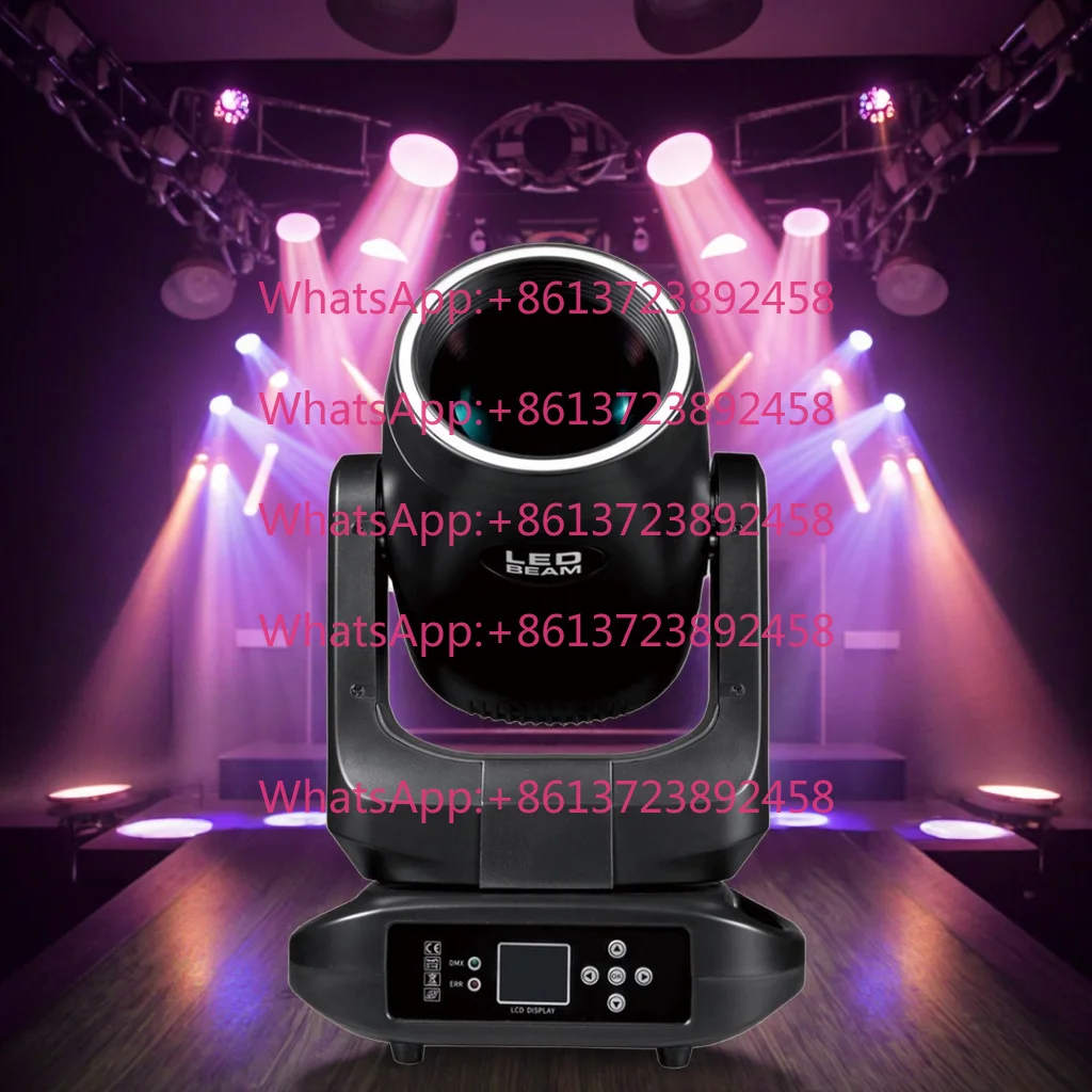 200W LED Moving Head Light Laser Source Aluminum Body DMX512 Control Mode for DJ Beam Theme Parks Hotels