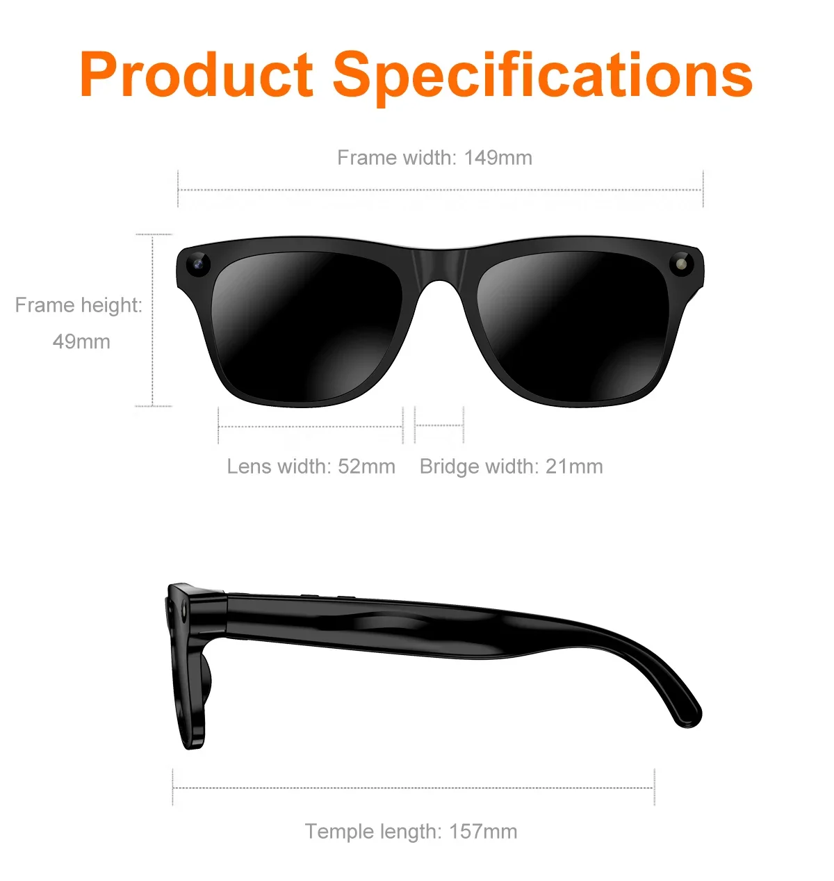 Lenovo Neue Upgrade Smart AI Brille 1600W HD 8K Aufnahmekamera Foto Sprachanruf Übersetzung Bluetooth AI Motorradbrille – Detail 12