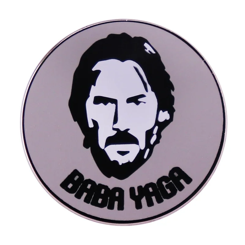 John Wick Baba Yaga Brooch American Thriller Crime Movie Inspiration Badge