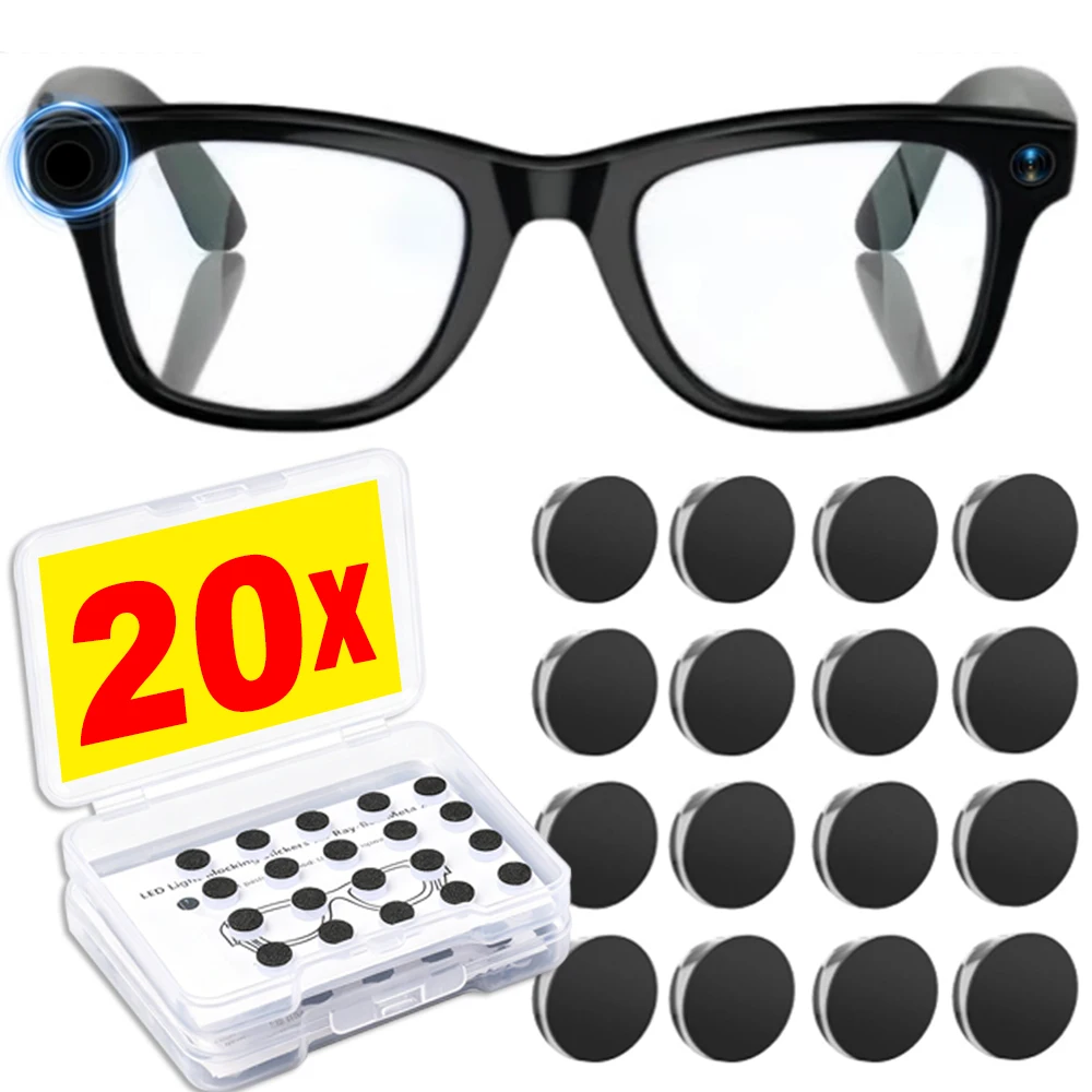 

20Pcs Smart Glasses Shading Patch LED Light Shading Patch for Ray-Ban Meta Wayfarer/Skyler/Headliner Gen1 Gen2/Oakley Meta HSTN
