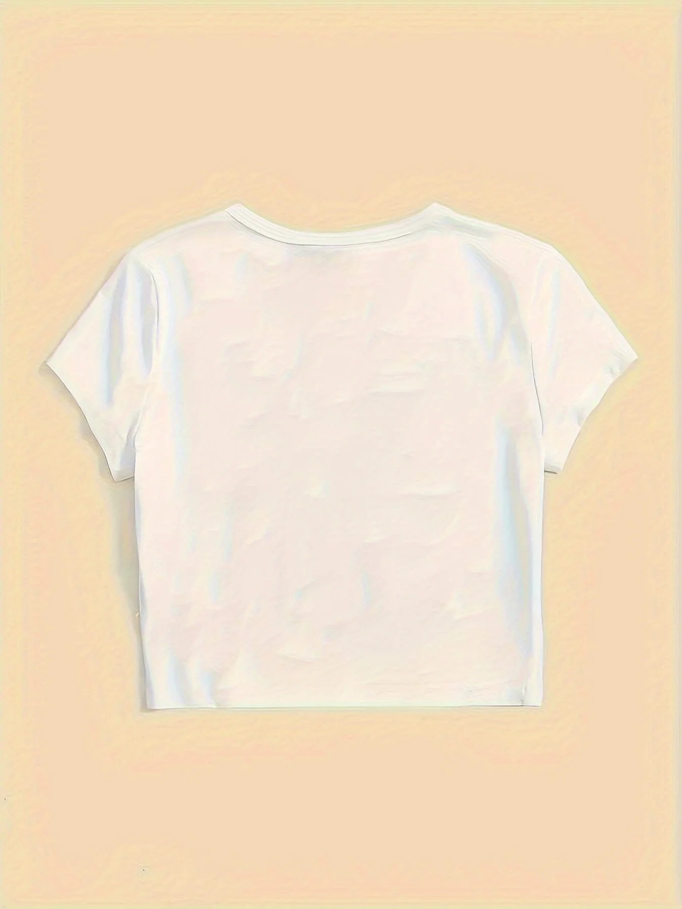 LOVE HOT DADS Llogan con estampado de corazón rojo, Top blanco de manga corta con cuello redondo, ropa estética informal de manga corta Harajuku