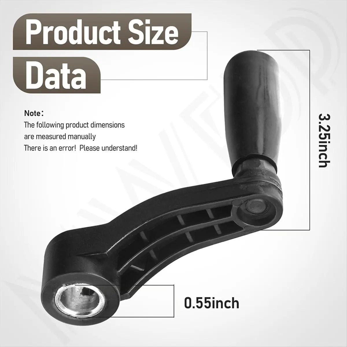 Tuas Pengatur Ketinggian Meja Bor ABNQ P 1344258 untuk Meja Bor, Diameter Poros Pengangkat 14,5mm (9/16 inci)