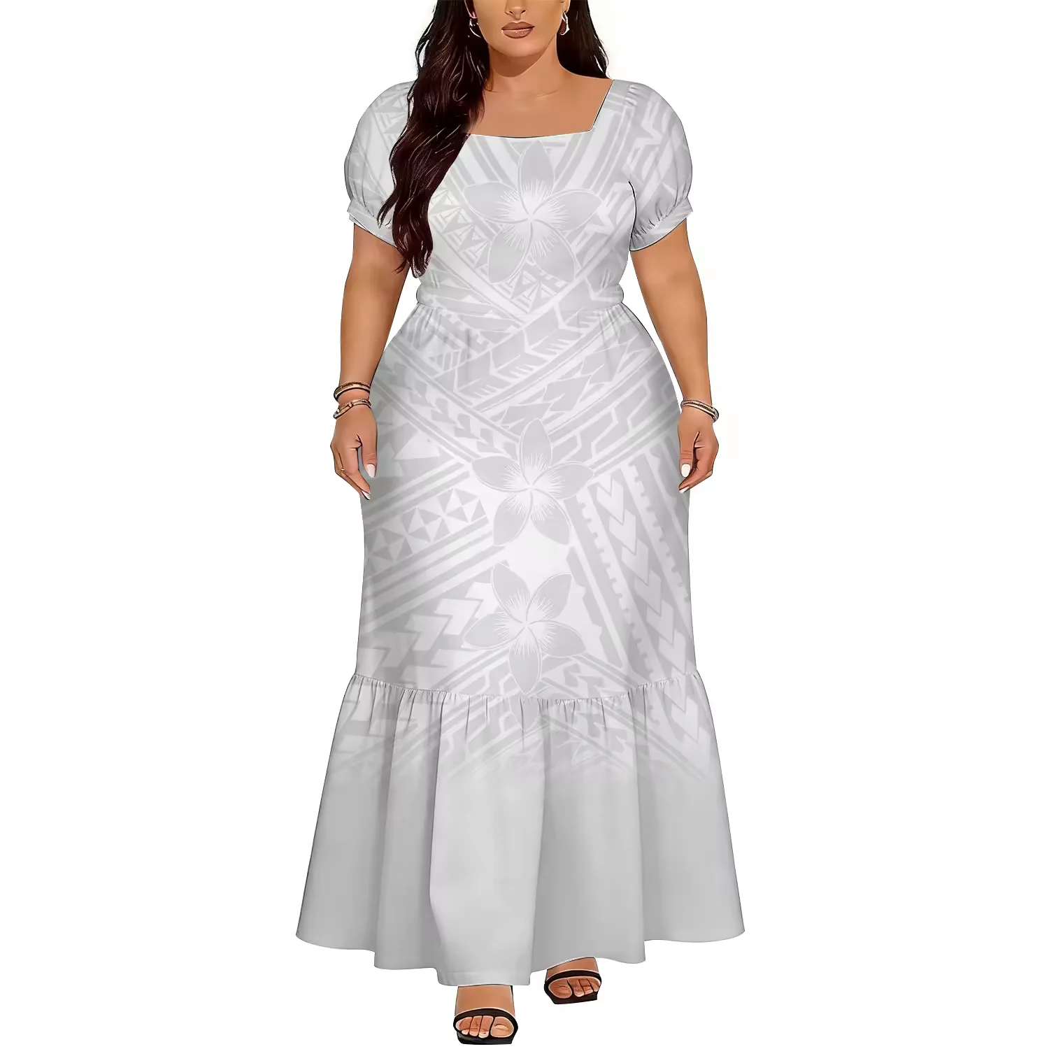 

Высококачественные женские белые юбки в полинезийском стиле с дизайном в островном стиле для Дня матери, большие размеры, распродажа от производителя