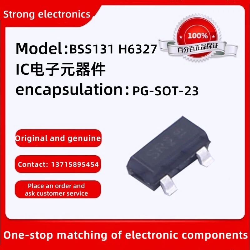 10pcs/lot Original BSS131 H6327 Package: PG-SOT-23 MOSFET N-Ch 240V 100mA SOT-23-3 For details, please contact customer service