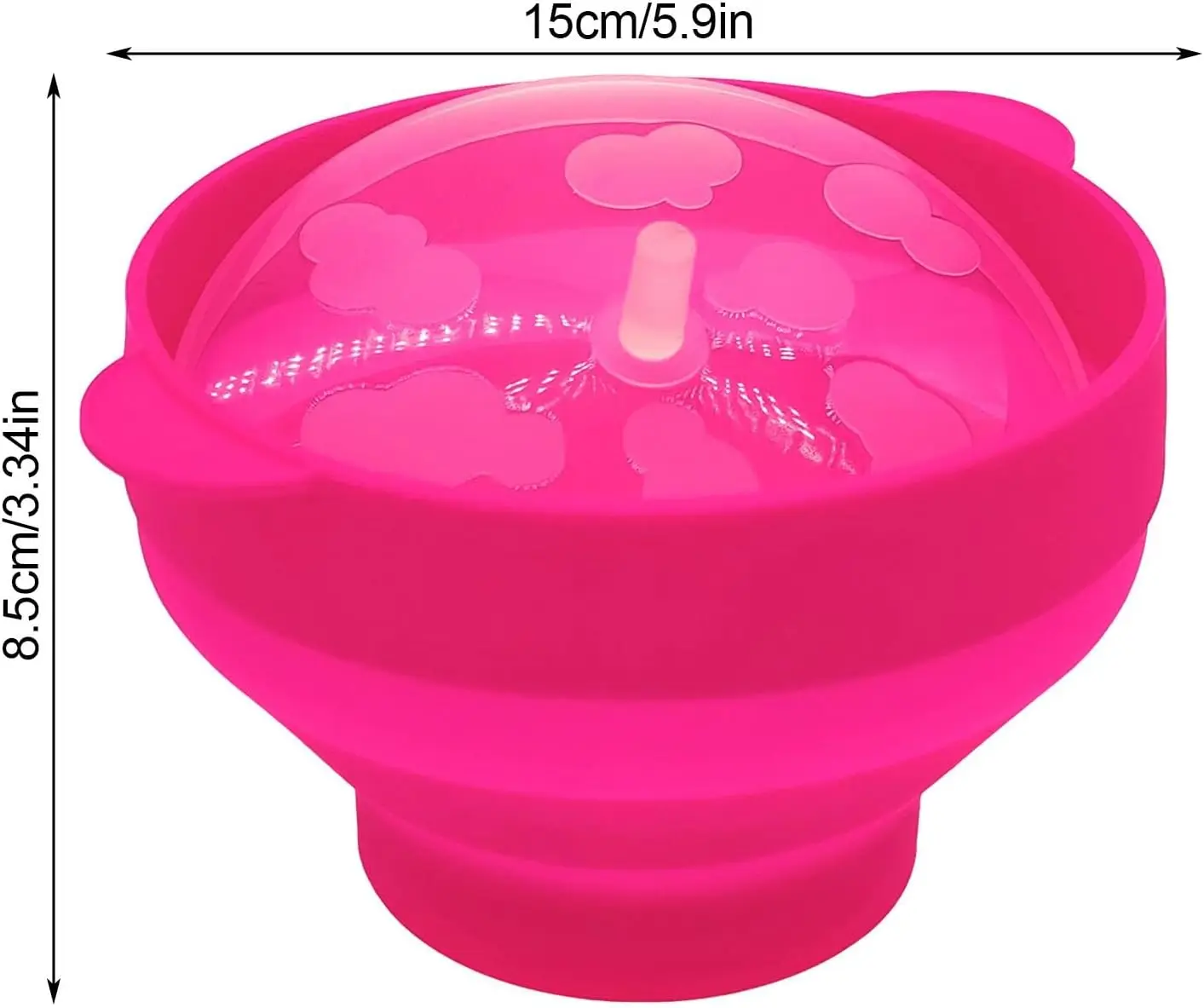 Силиконовая попкорн-поппер — складная чаша для попкорна в микроволновой печи, попкорн-поппер для микроволновой печи |   Микроволновая печь для попкорна большой емкости