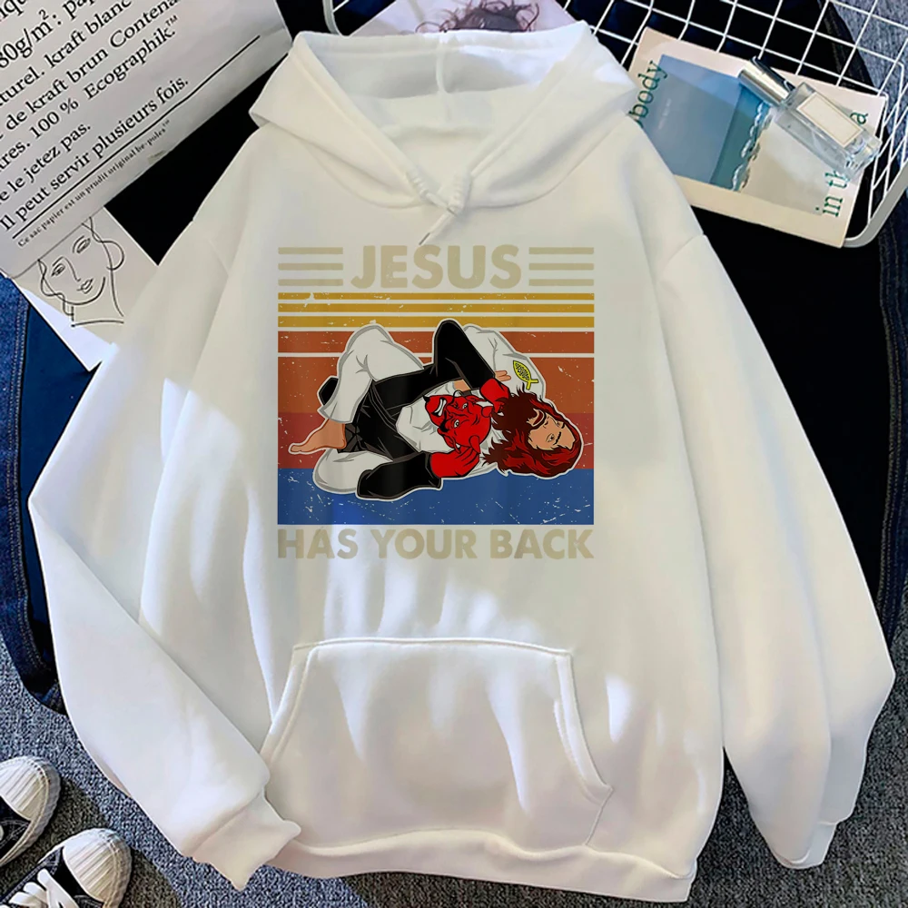 Judo-Sudadera con capucha para mujer, suéter gótico y2k, chándal femenino, top de manga larga