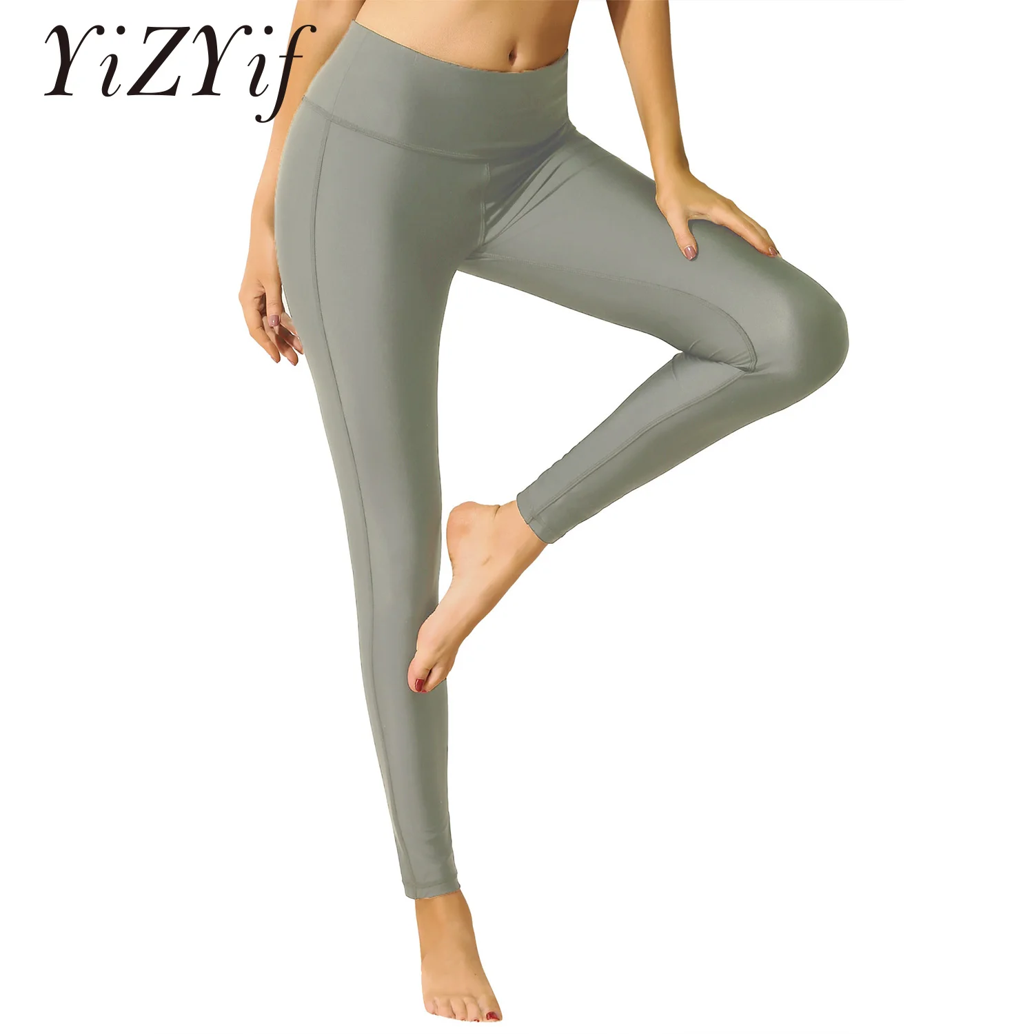 High Waist Women's Leggings Swimming Tights Sun Protective Swimwear Broad Waist Tights Elastic Gym Workout Fitness Yoga Leggings