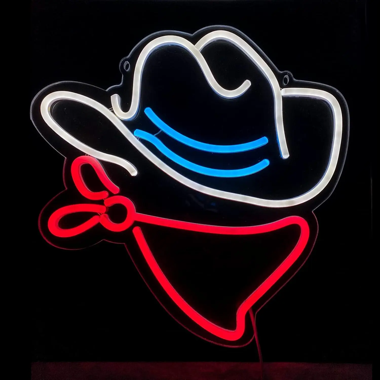 

Cowboy Hat Neon Signs Wall Decor West Side LED Light Sign Bedroom Man Cave Shop Room Decor Birthday Christmas Gift Boy Dad Horse