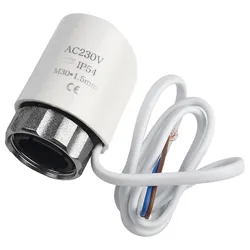 AC 230V M30*1.5mm Electric Thermal Actuator Normally Open/closed For Underfloor Heating Radiator Valve