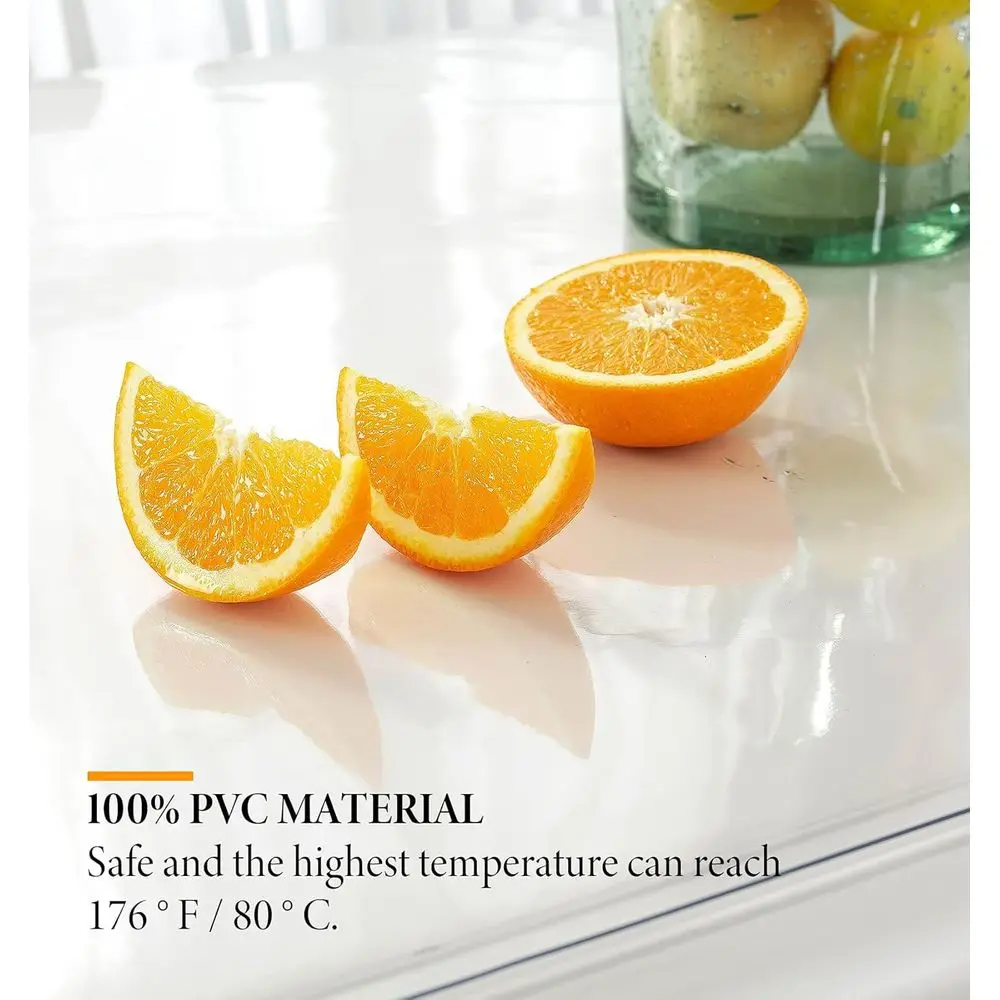 1.5mm Clear Desk Cover Protector, 14×24 Inch Clear Desk Cover, Rectangular Vinyl Desk Pad, PVC Plastic Table Cover for Office, D