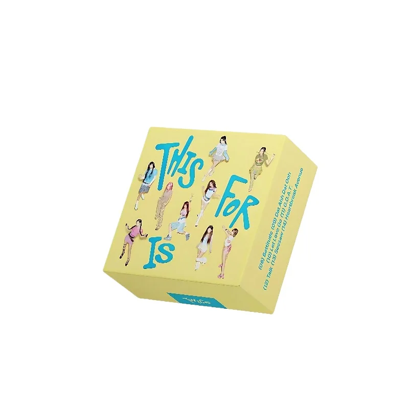 TWICE Rabbit Regular Album 4 THIS IS FOR CONFETTI Bonus Card Genuine Surroundings