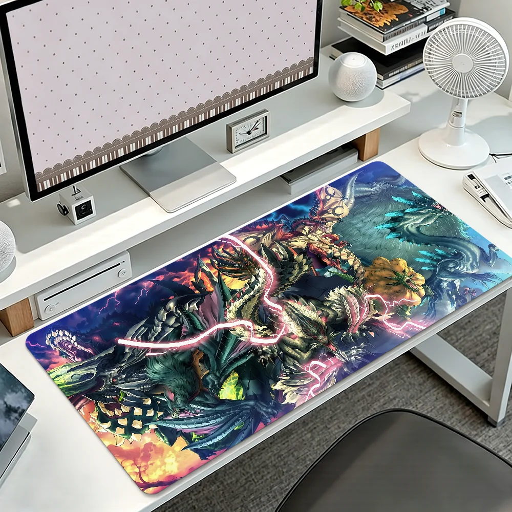 Game M-Monster Hunter W-Wilds Mouse Pad Large Non-slip Lockedge Desktop Computer Desk Mat Keyboard MousePad Office Gamer Student