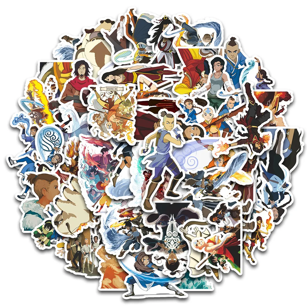 

10/30/50PCS Cartoon Anime Avatar The Last Airbender Sticker Cool Personal Decoration Waterproof Decal DIY Water Cup Doodle Toy