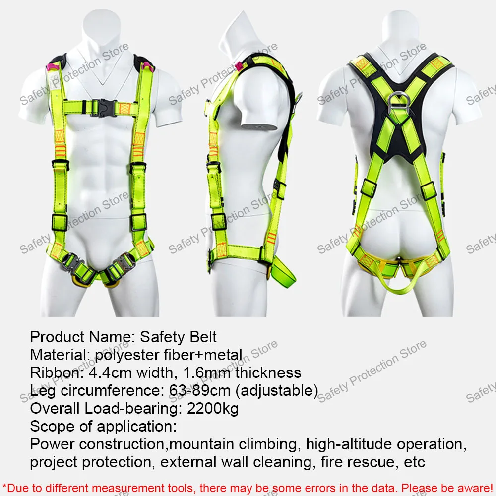 High Altitude Work Safety Harness Full Body Safety Belt Outdoor  Climbing Training Electrician Construction Protective Equipment