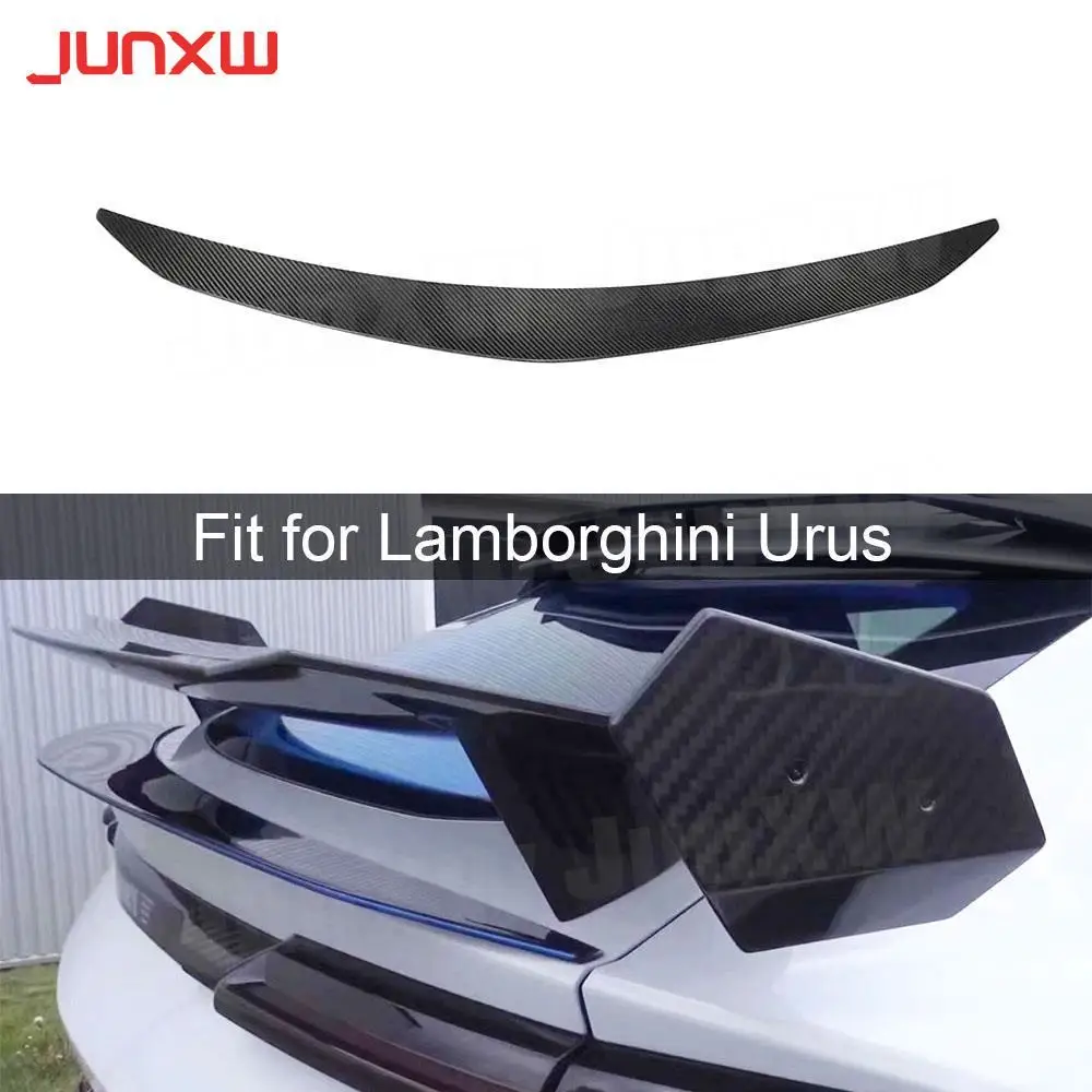 

Dry Carbon Fiber Car Rear Duckbill Spoiler Trim Trunk Wing Body Kits Tuning Racing Case For Lamborghini Urus FRP Rear Spoiler