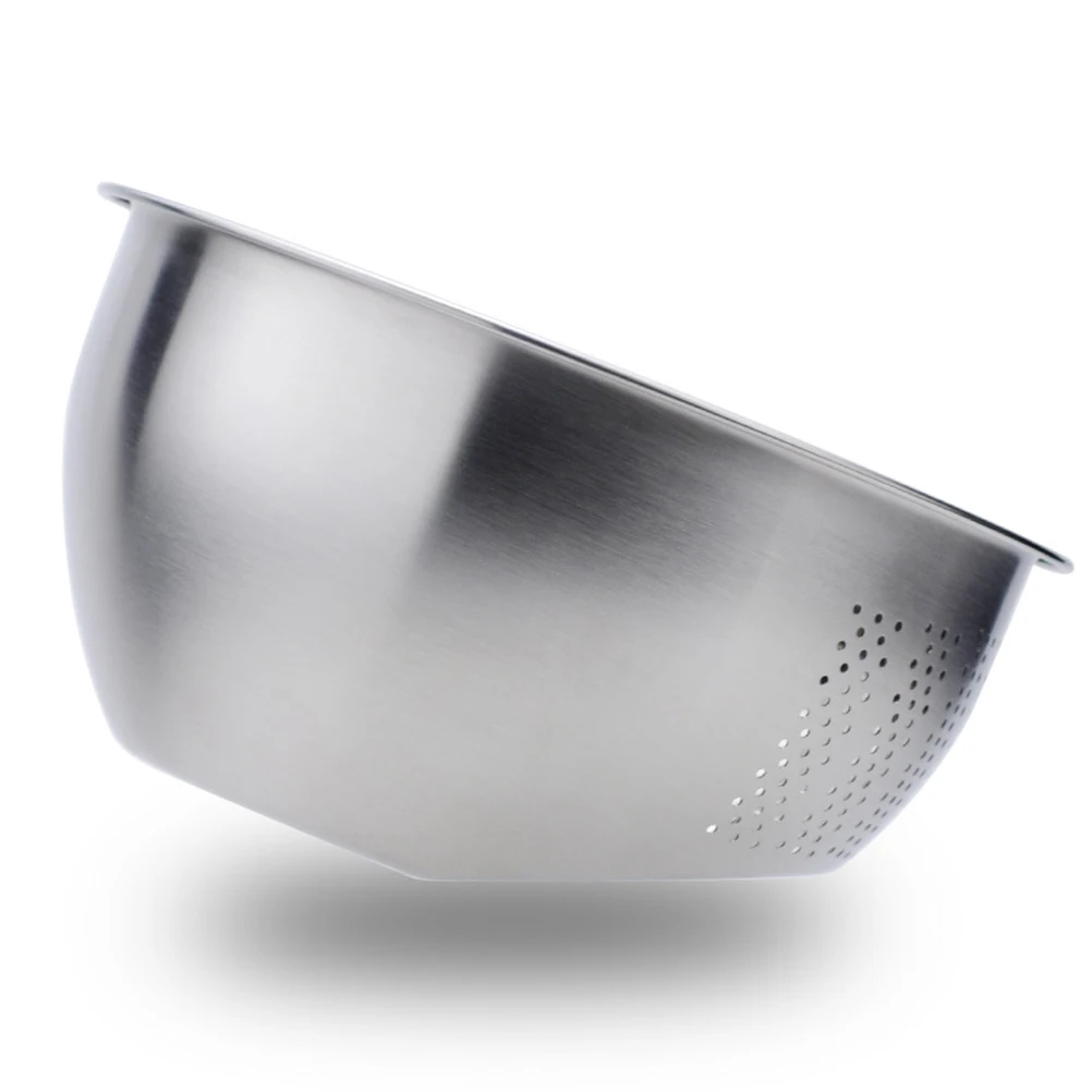 

Stainless Steel Rice 304 Large Size Foldable H Drain Bowl Kitchen Strainer Vegetable Washer Food Holder Safe Material