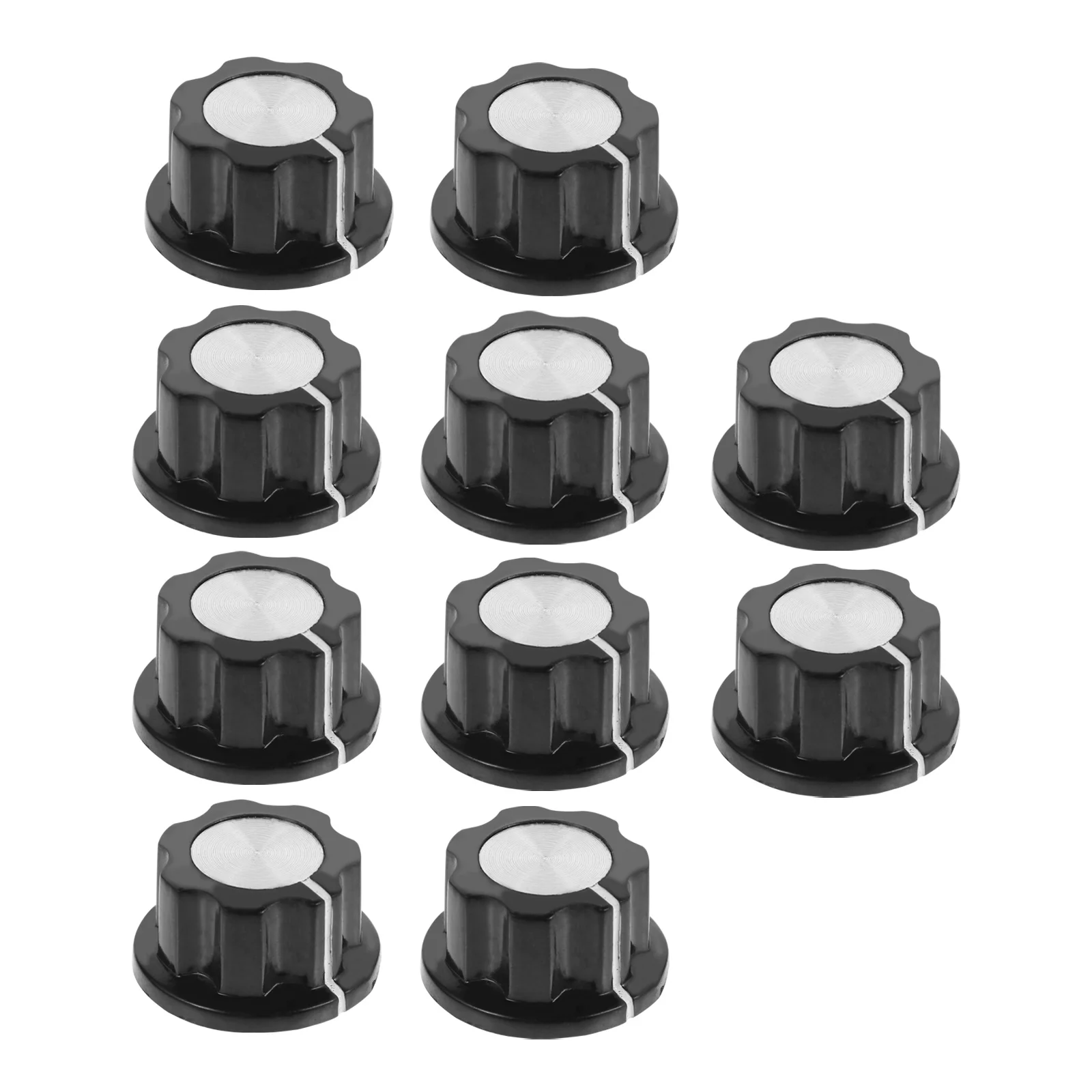

10 Pcs Potentiometer Knob Cap Control Turning Insert Shaft Adjustable Rotate Button