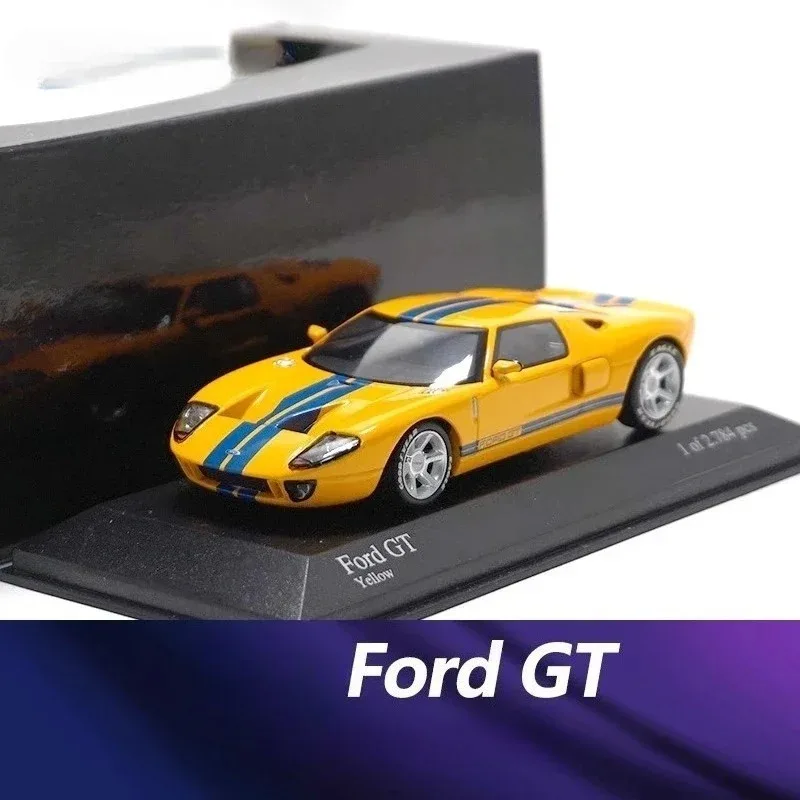 Minichamp Diecast1/43 Schaal FORD GT Heritage Rood/Midnight Zwart/Gulf Racing Supercar Legering Model Auto speelgoed voor Jongens Gift